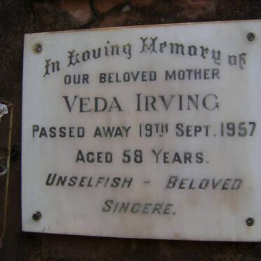 IRVING Veda -1957