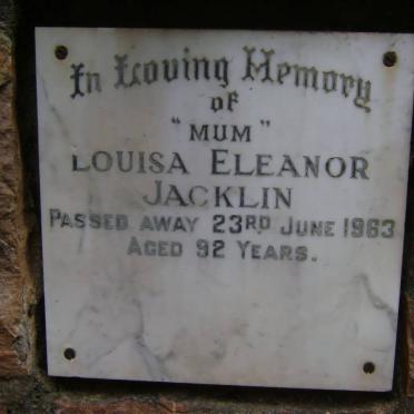 JACKLIN Louisa Eleanor -1963
