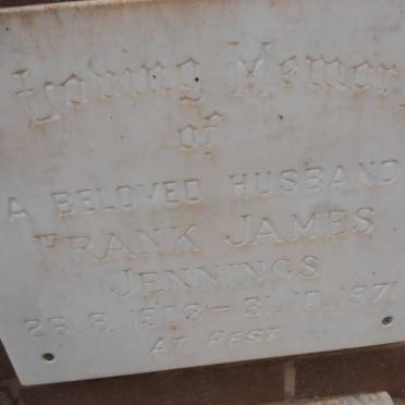 JENNINGS Frank James 1903-1971