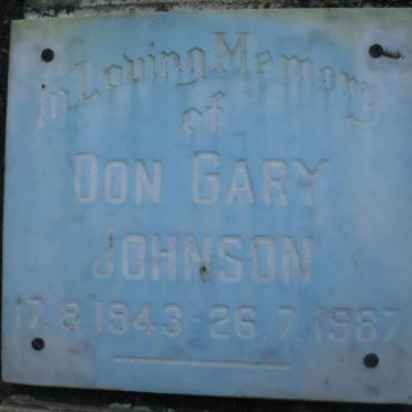 JOHNSON Don Gary 1943-1987