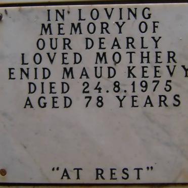 KEEVY Enid Maud -1975