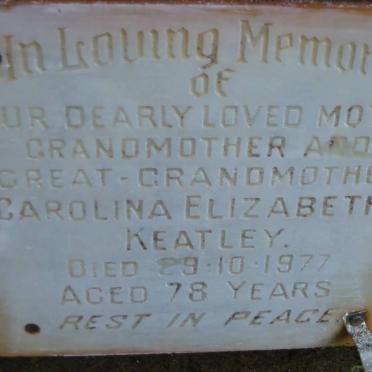 KEATLEY Carolina Elizabeth -1977