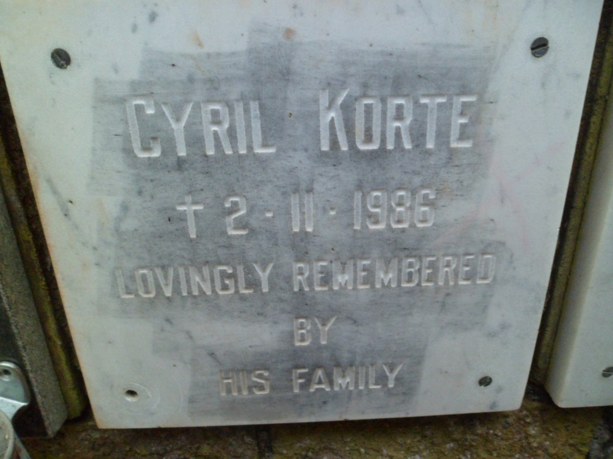 KORTE Cyril -1986