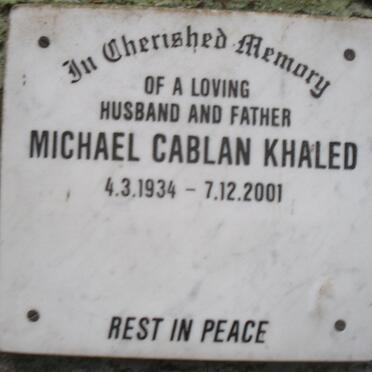 KHALED Michael Cablan 1934-2001