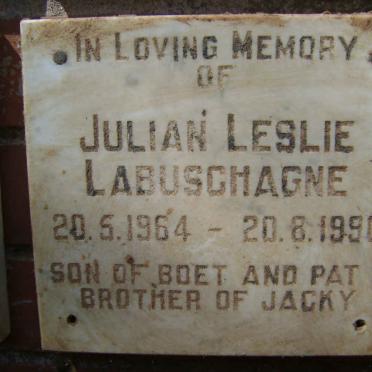 LABUSCHAGNE Julian Leslie 1964-1990