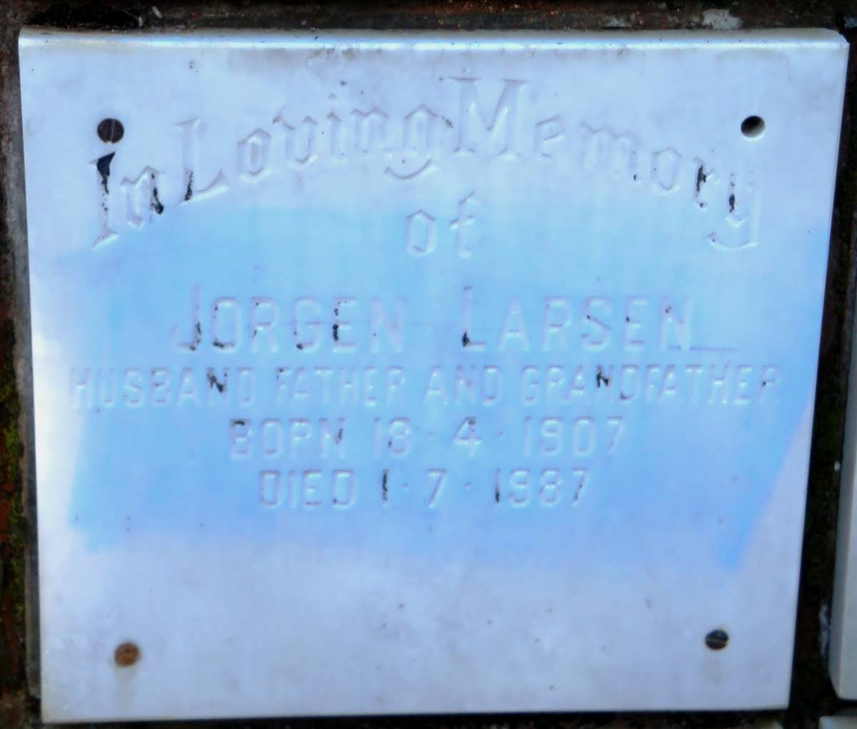 LARSEN Jorgen 1907-1987