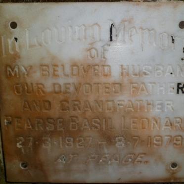 LEONARD Pearse Basil 1927-1979