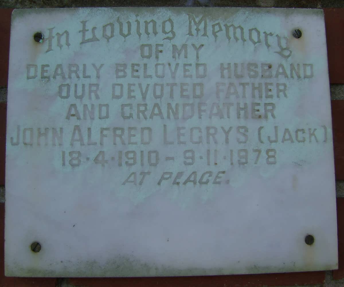 LEGRYS John Alfred 1910-1978