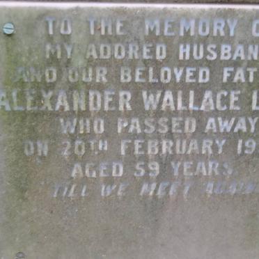 LEITCH Alexander Wallace -1959