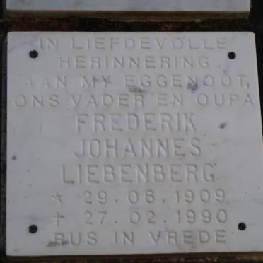 LIEBENBERG Frederik Johannes 1909-1990