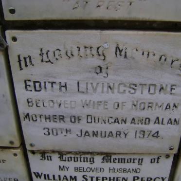 LIVINGSTONE Edith -1974
