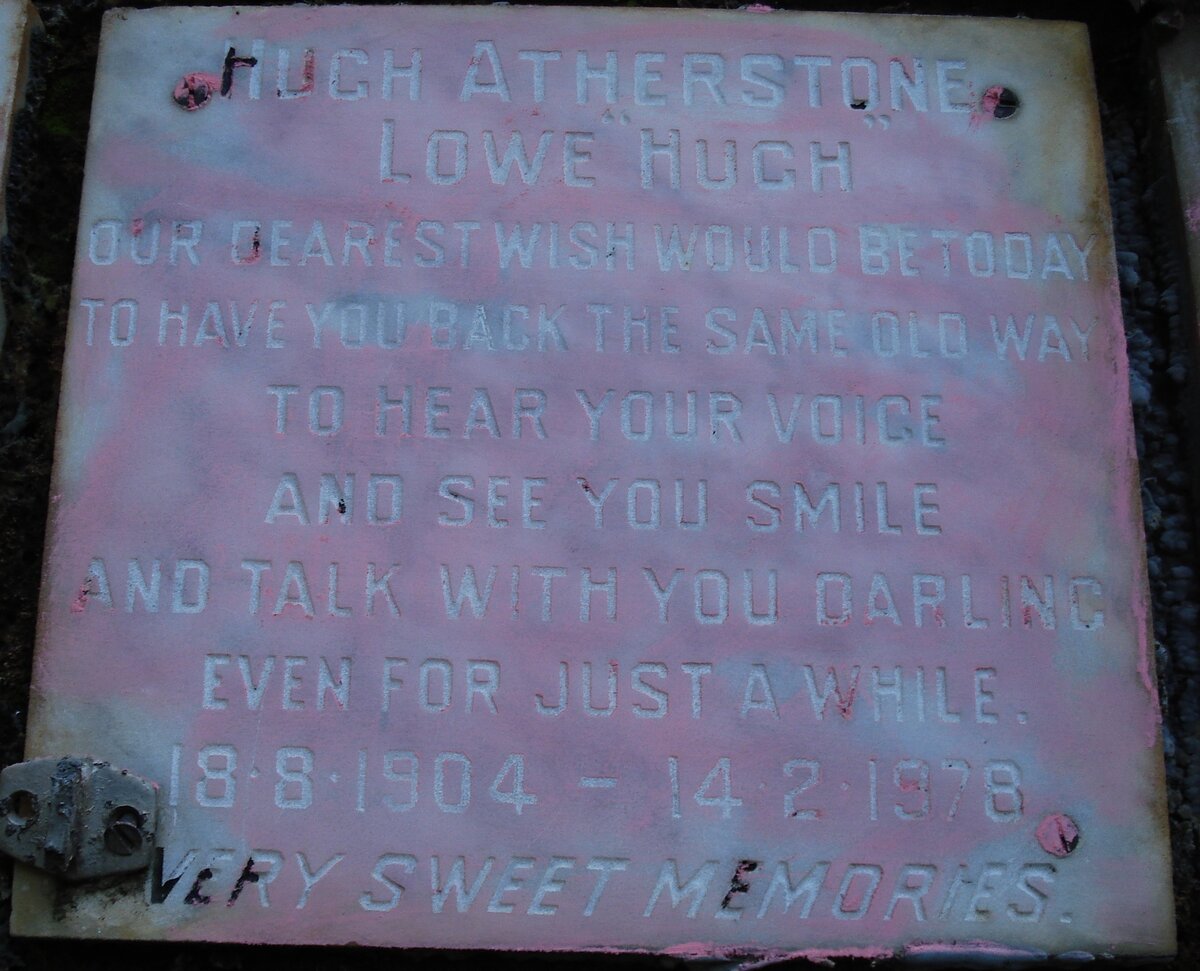 LOWE Hugh Atherstone 1904-1978