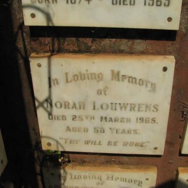 LOUWRENS Norah -1965