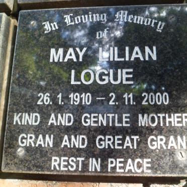LOGUE May Lilian 1910-2000