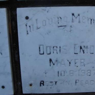 MAYER Doris Enid -1987