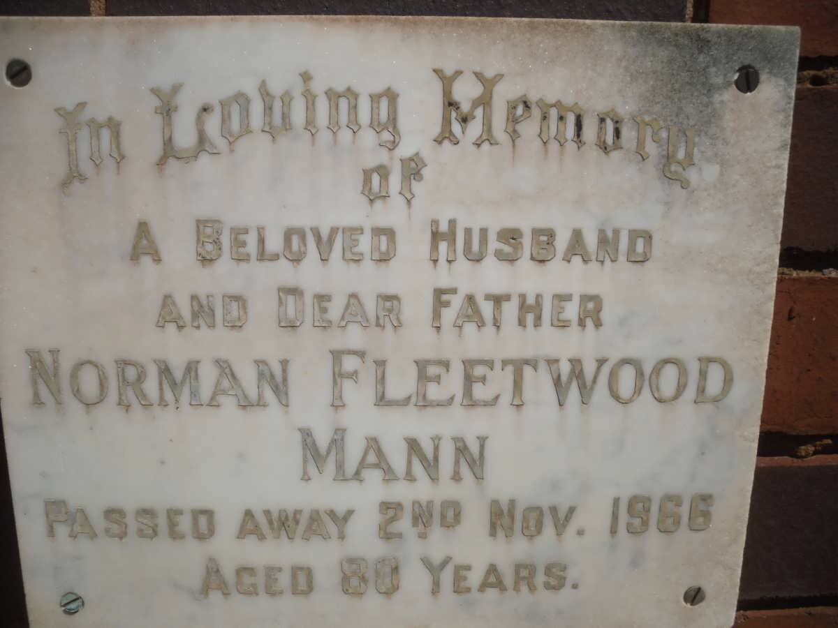 MANN Norman Fleetwood -1966