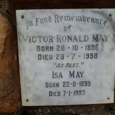 MAY Victor Ronald 1896-1958 &amp; Isa 1899-1993