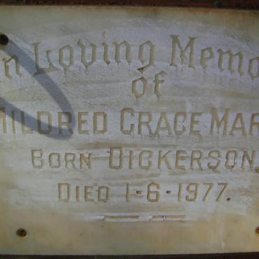MARTIN Mildred Grace nee DICKERSON -1977