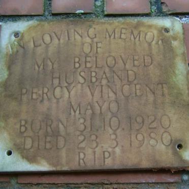 MAYO Percy Vincent 1920-1980
