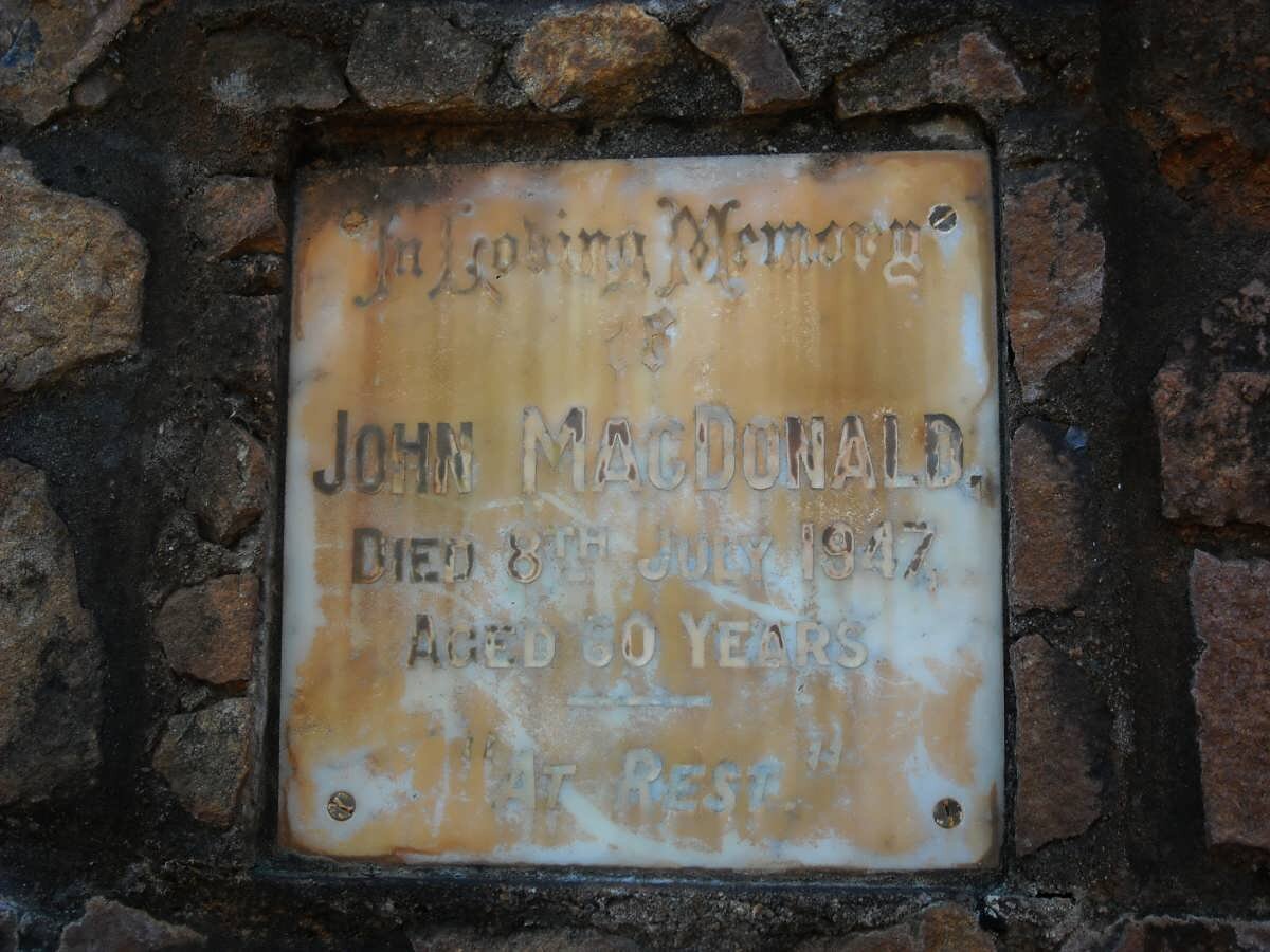 MacDONALD John -1947