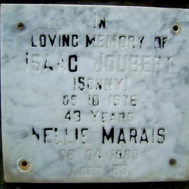 MARAIS Nellie -1989 :: JOUBERT Isaac -1976