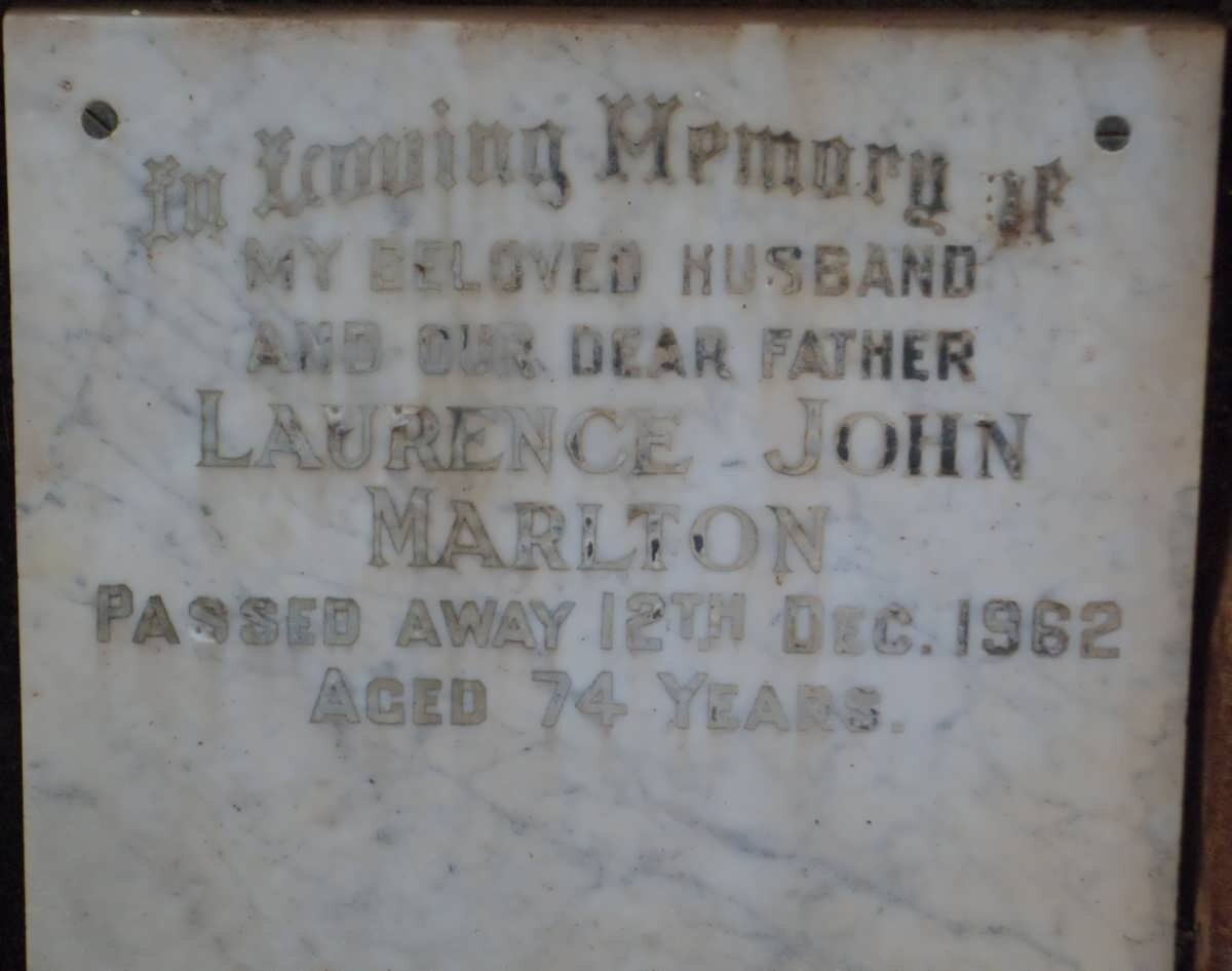 MARLTON Laurence John -1962