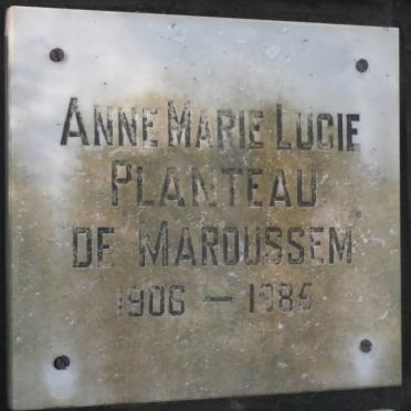 MAROUSSEM Anne Marie Lucie Planteau, de 1906-1985