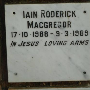 MACGREGOR Iain Roderick 1988-1989