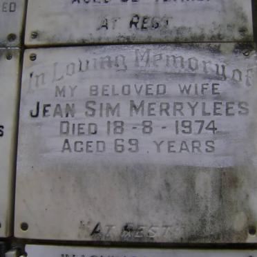 MERRYLEES Jean Sim -1974