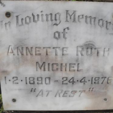 MICHEL Annette Ruth 1890-1976
