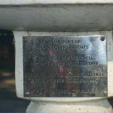 MITCHELL Basil Roberts 1913-1978 &amp; Caroline Lettie 1915-1995 :: MITCHELL Victor Richard 1941-2005