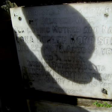 MORRISON Frederick Albert -1987 &amp; Edna Doreen -1976