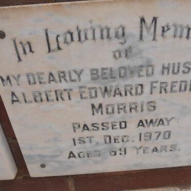 MORRIS Albert Edward Frederick -1970