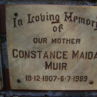 MUIR Constance Maida 1907-1989
