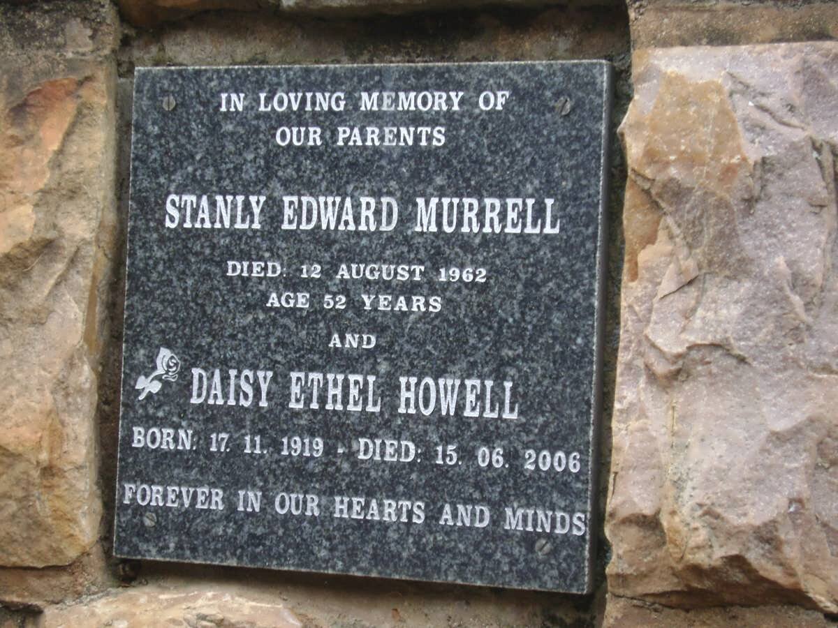 MURRELL Stanley Edward -1962 &amp; Daisy Ethel HOWELL 1919-2006