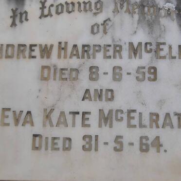 McELRATH Andrew Harper -1959 &amp; Eva Kate -1964