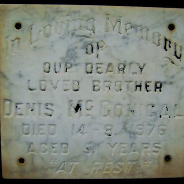 McCONIGAL Denis -1976