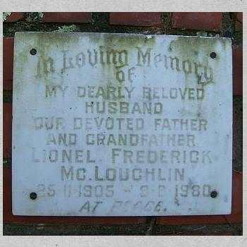 McLOUGHLIN Lionel Frederick 1905-1980