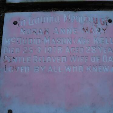 McQUOID-MASON Norah Anne Mary nee KELLY -1978
