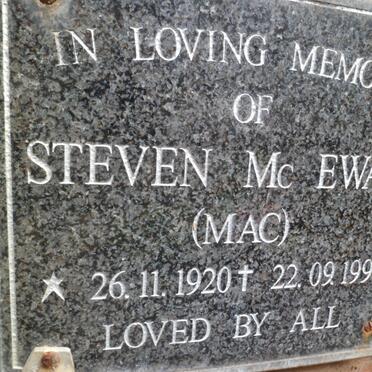 Mc EWAN Steven 1920-1999