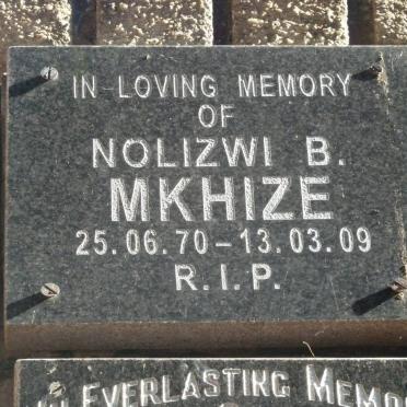 MKHIZE Nolizwi B. 1970-2009