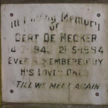 NECKER Gert, de 1943-1984