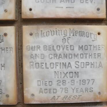NIXON Roelofina Sophia -1977