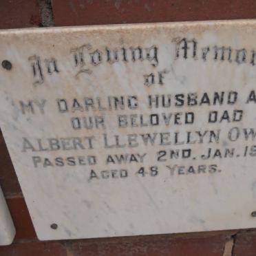 OWEN Albert Llewellyn -1971