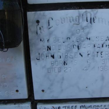 PATERSON John Gibson 1911-1988