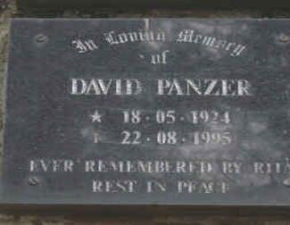 PANZER David 1924-1995
