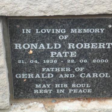 PATE Ronald Robert 1936-2000