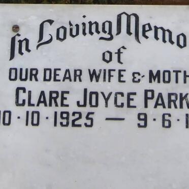 PARKS Clare Joyce 1925-1988