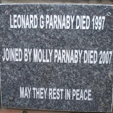 PARNABY Leonard G. -1997 &amp; Molly -2007