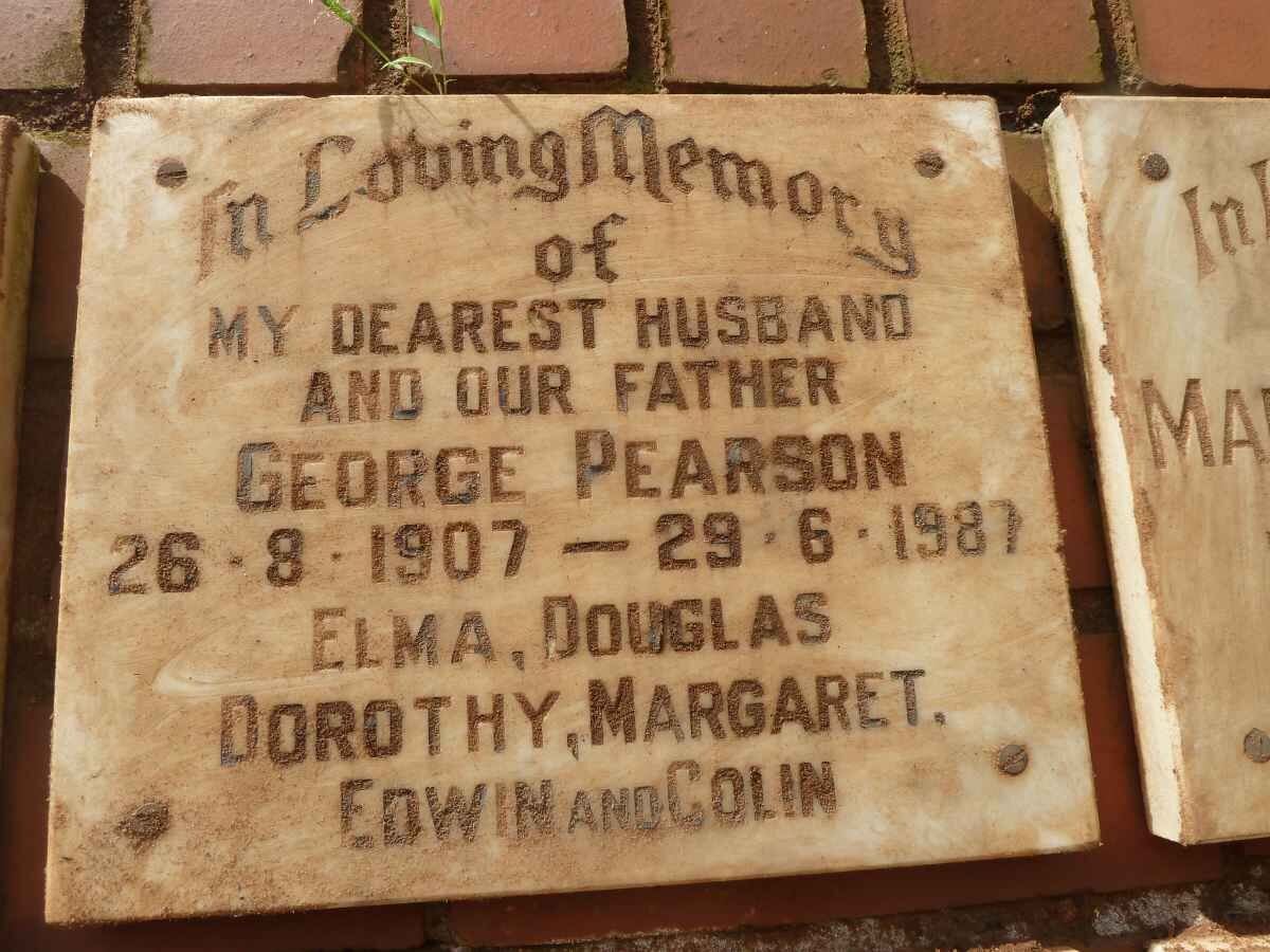 PEARSON George 1907-1987